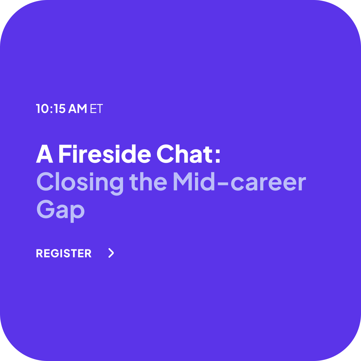 Closing the Mid-career Gap session title