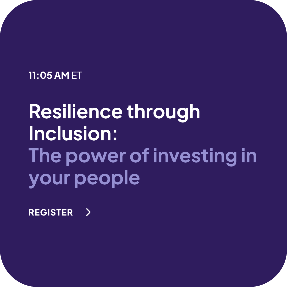 Resilience Through Inclusion session title