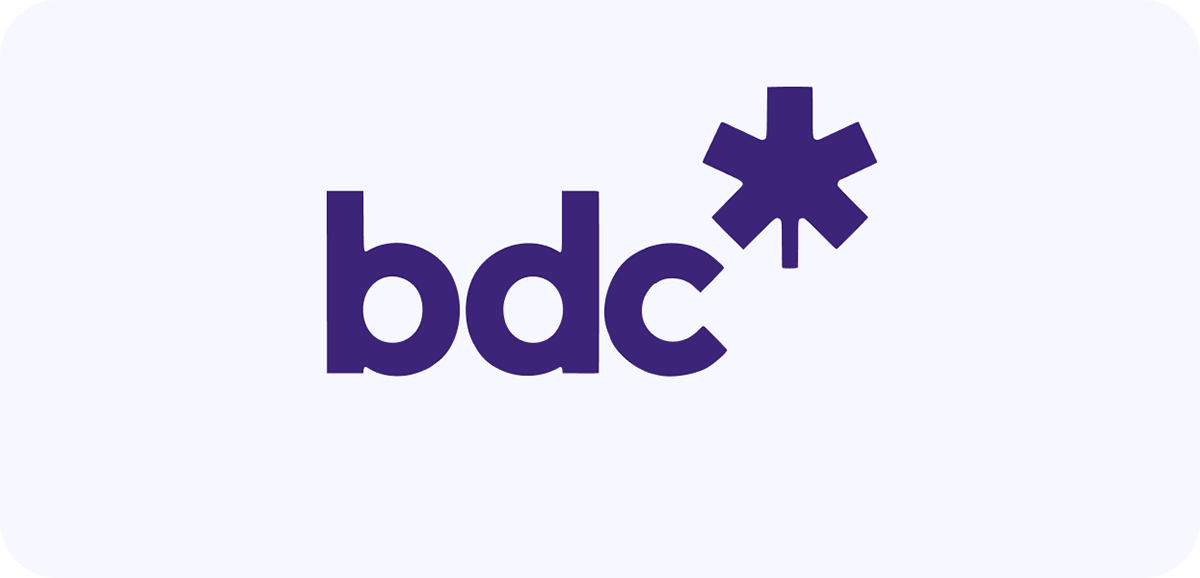Inclusion in the age of AI partnership logo, BDC