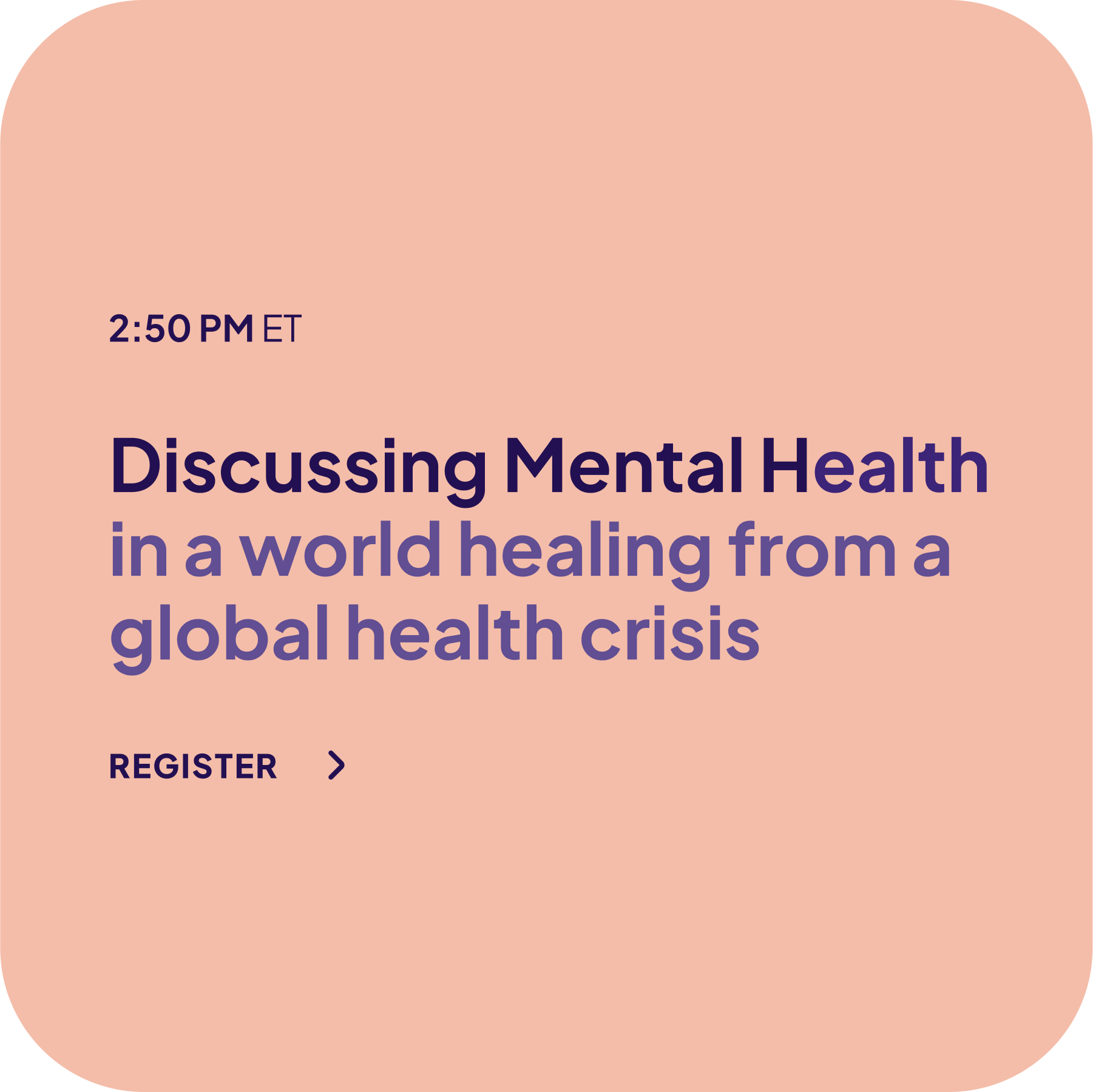 Discussing Mental Health session title