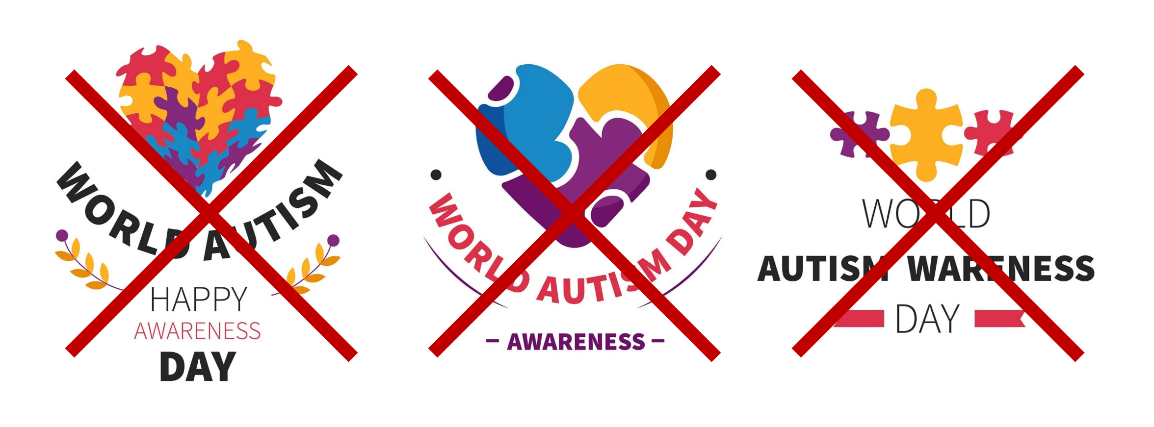 Do Not Use World Autism Day Awareness puzzle images